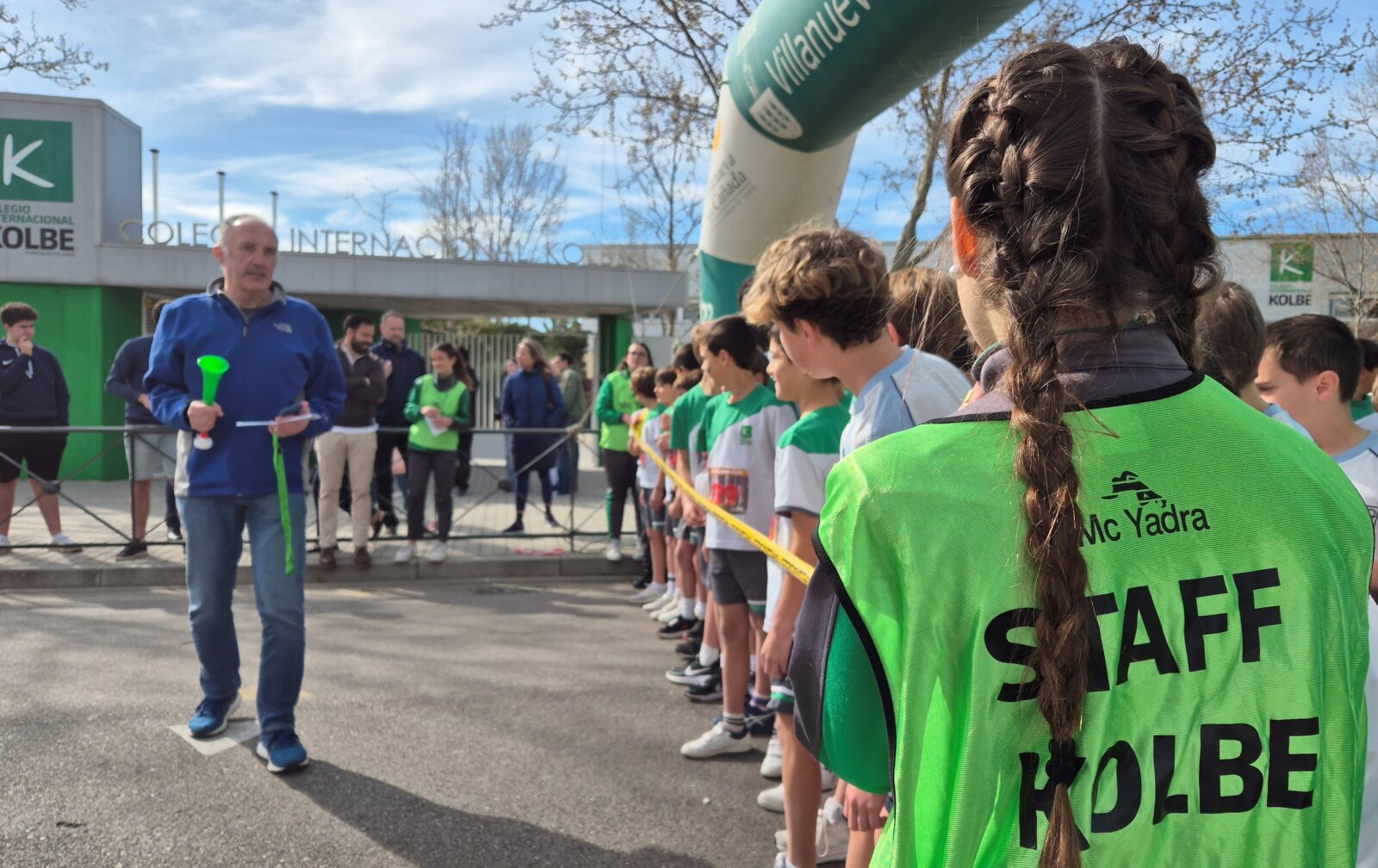 Salida de una de las carreras del colegio Kolbe.