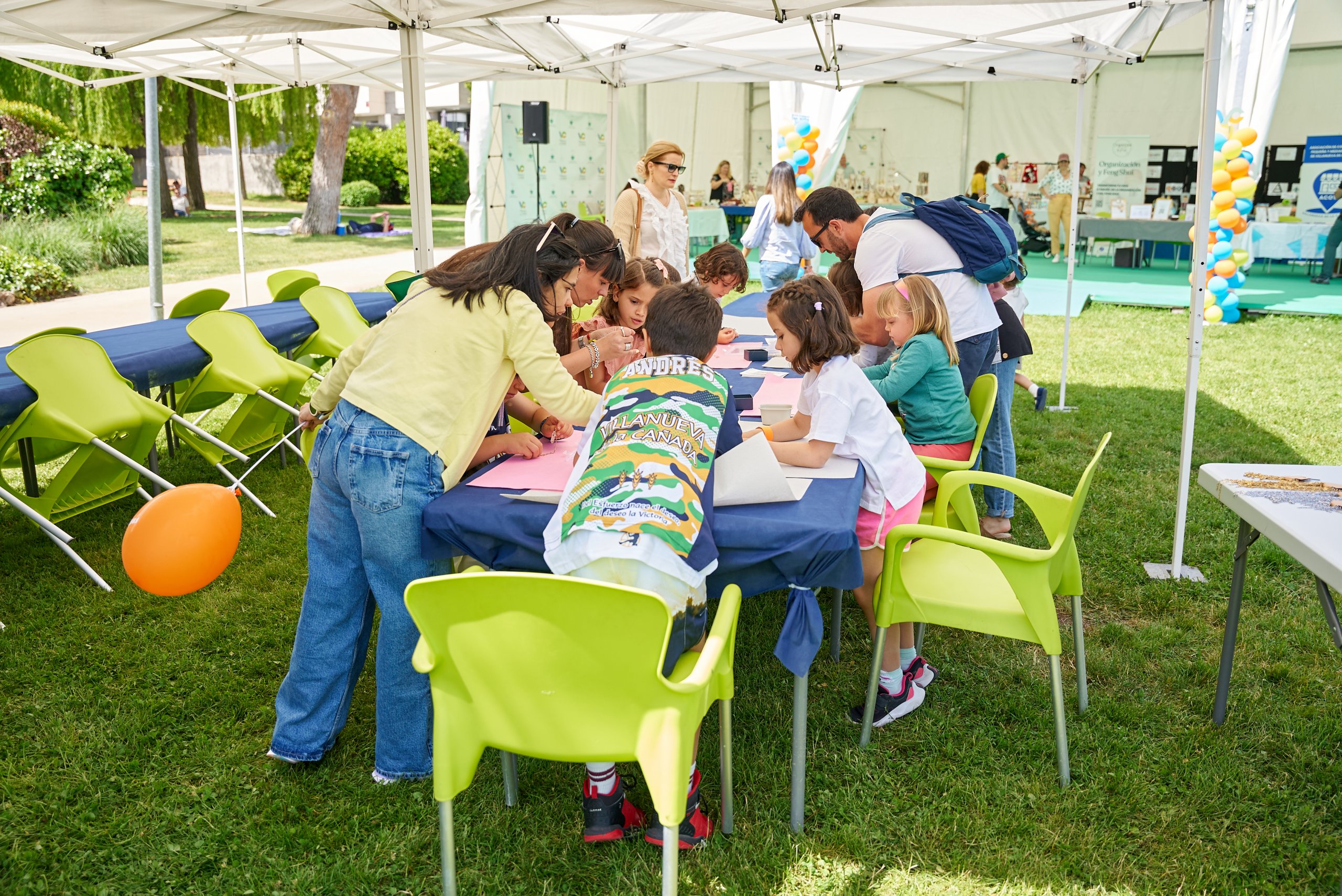 Niños participantes en un taller.