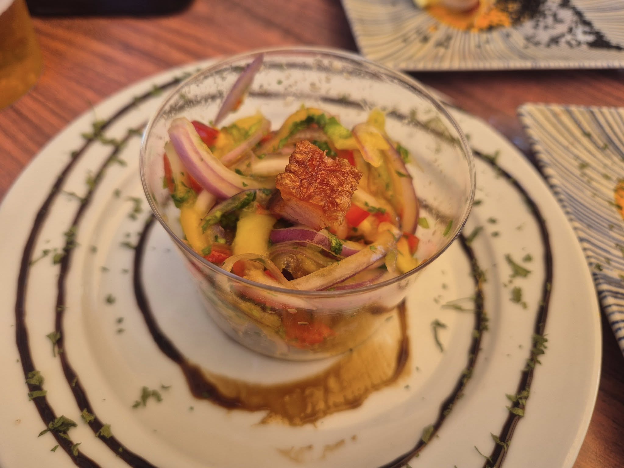 Foto de tapa en un plato