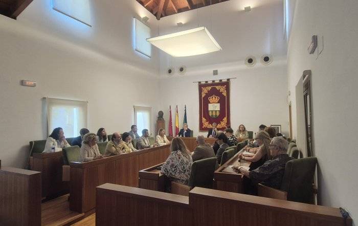Imagen del Salón de Plenos durante la sesión del pleno celebrada.