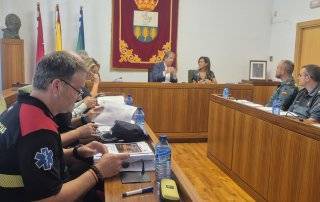 Imagen de la Junta Local de Seguridad celebrada en la Casa Consistorial.