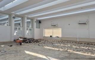 Obras de sustitución de la tarima en el aula 1 del C.C. La Despernada.