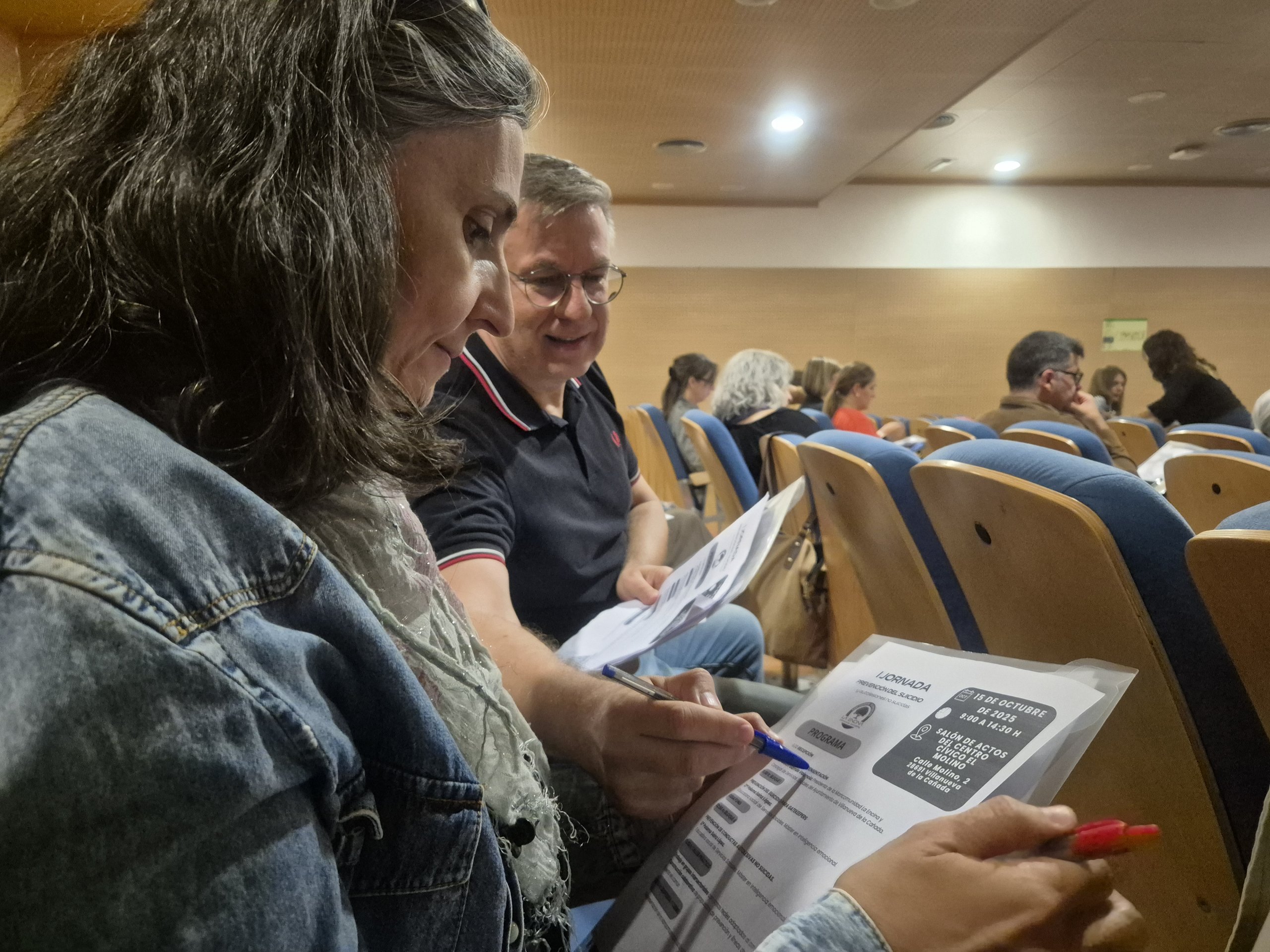 Asistentes a la I Jornada de prevención del suicidio y autolesiones no suicidas.