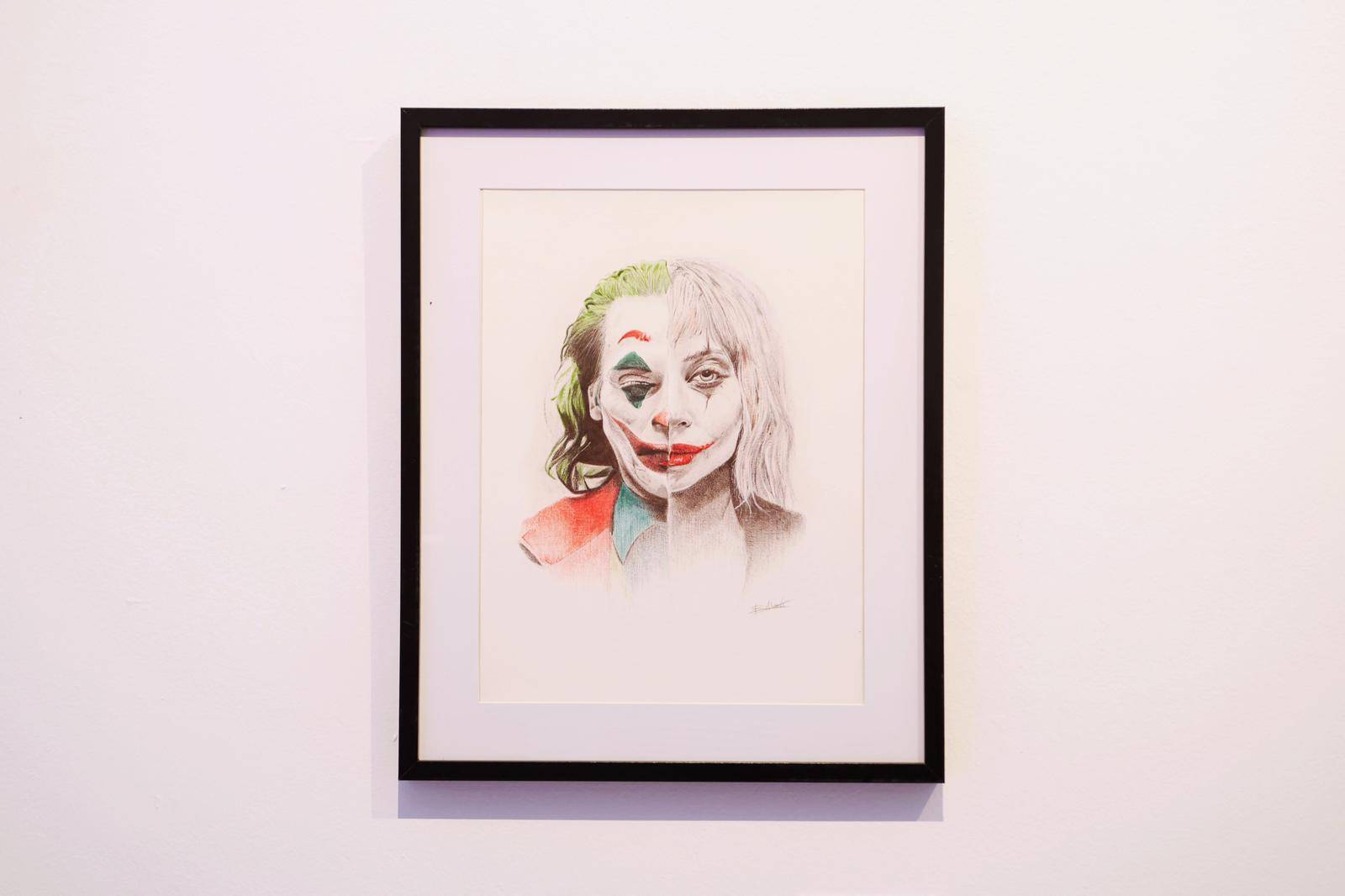 Cuadro realizada por Borja Martín utilizando bolígrafos BIC.