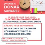 Cartel de campaña de donación de sangre.