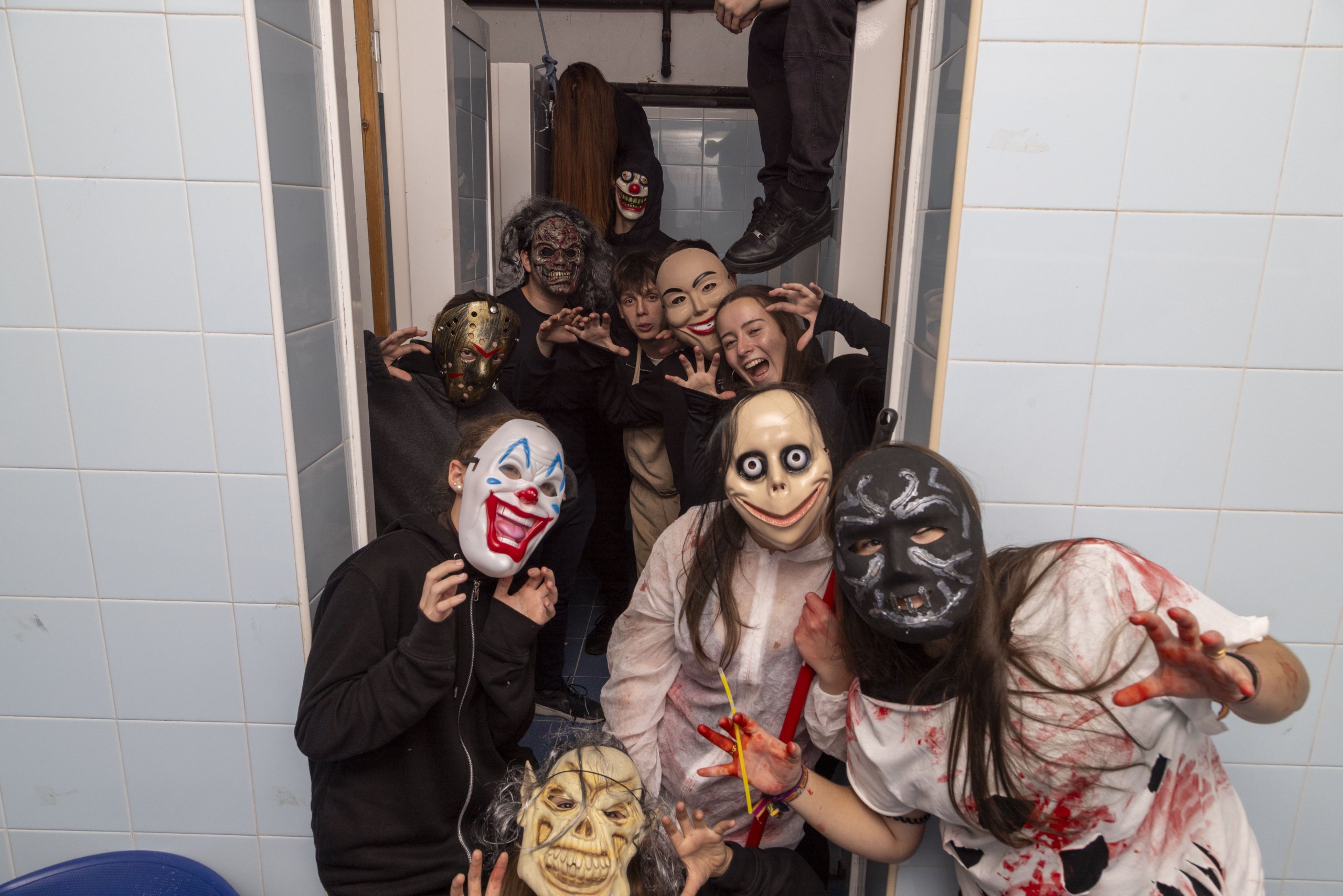 Foto de familia del Pasaje del Terror.