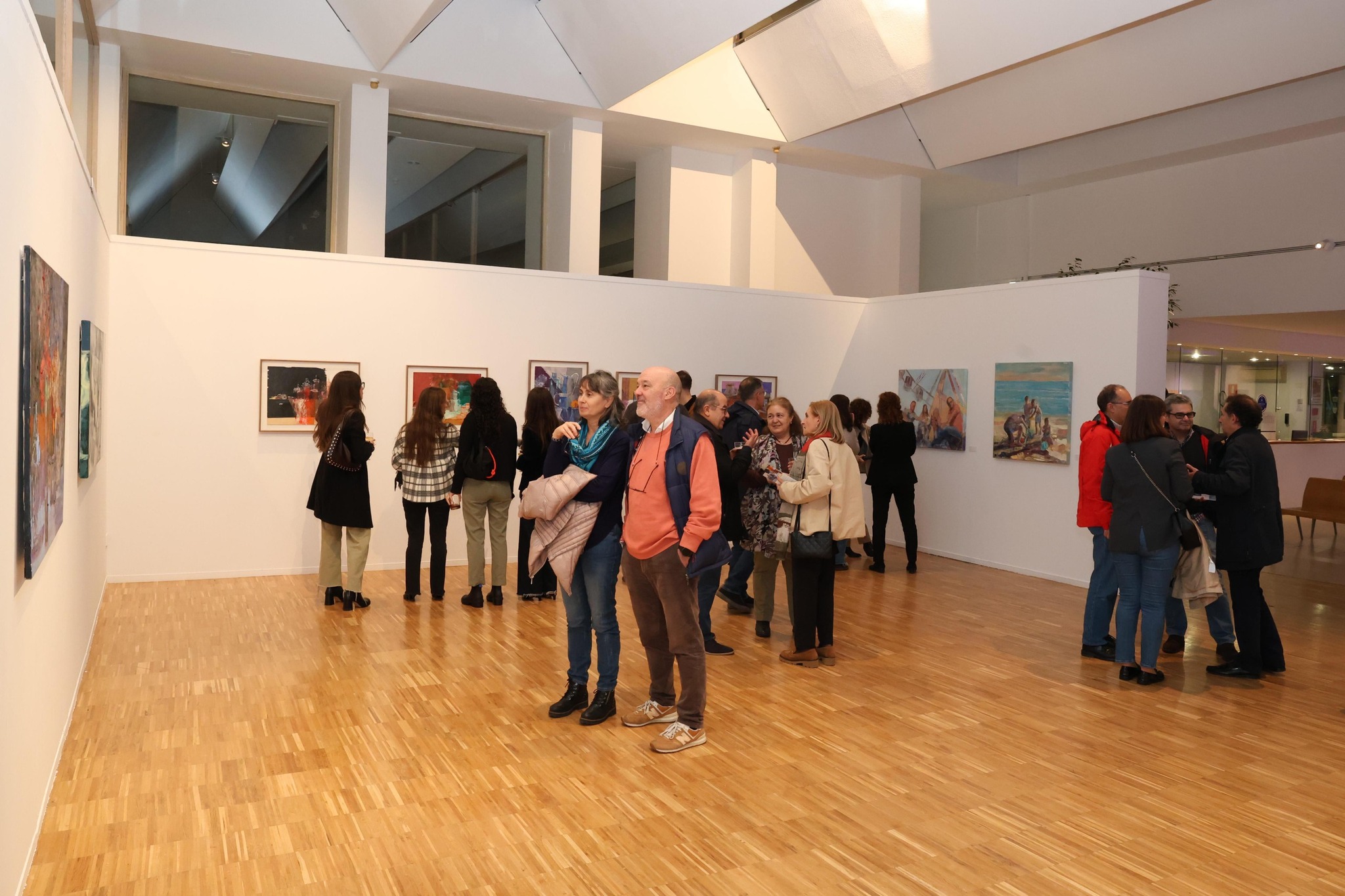 Imagen de la inauguración de exposiciones. Imagen de la inauguración de exposiciones.