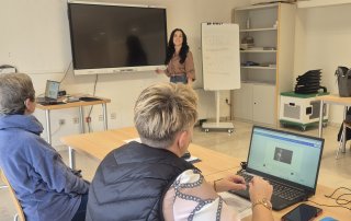 Una de las clases de Capacitación Digital.