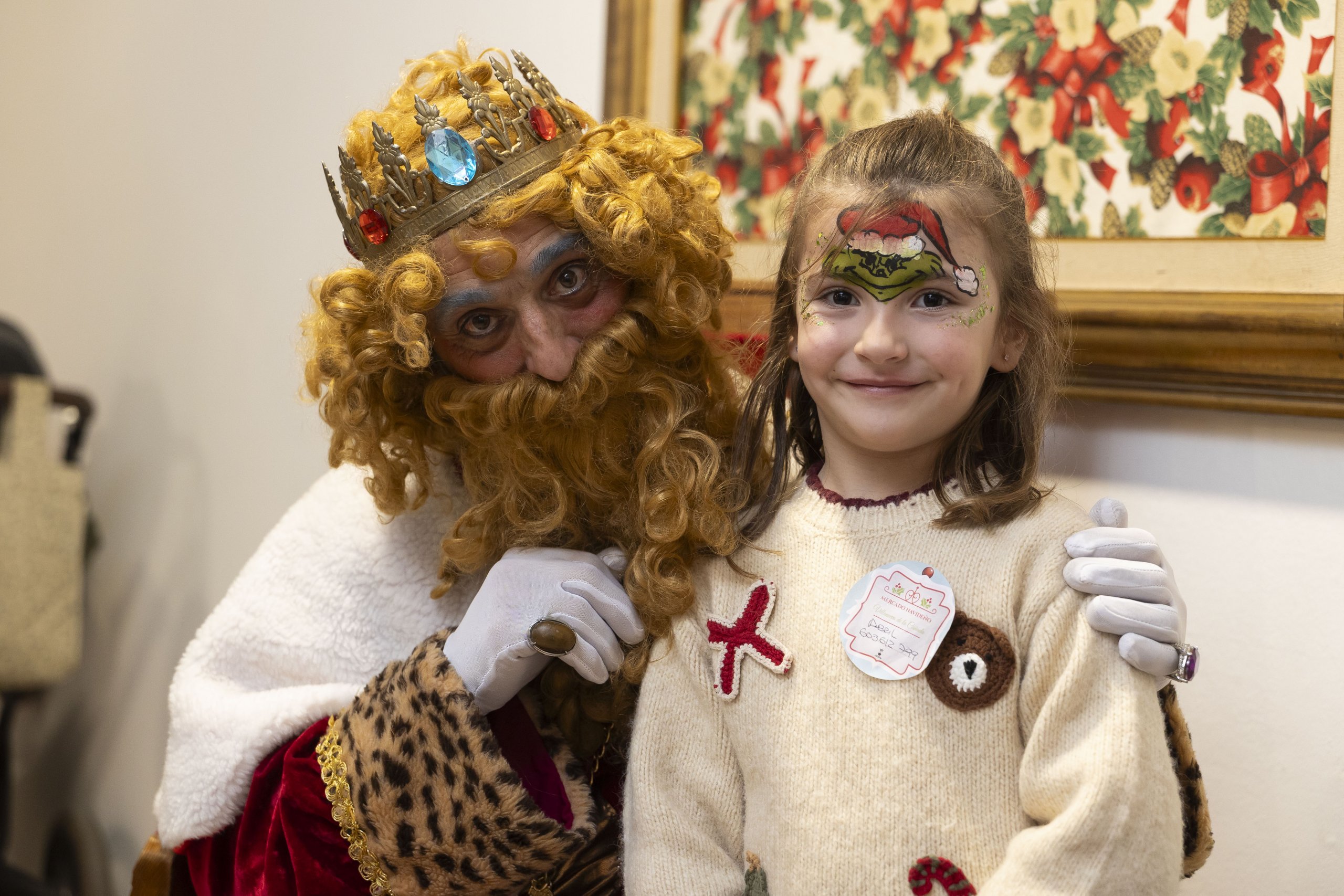 El Rey Mago junto a una de niña.