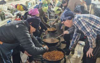 Imagen de las migas solidarias.