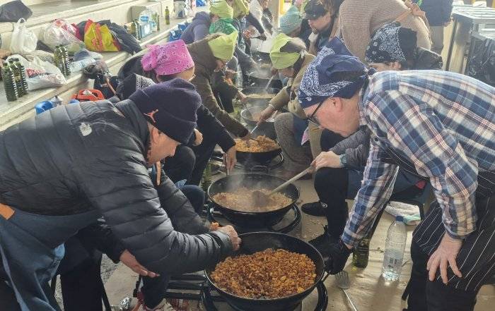 Imagen de las migas solidarias.