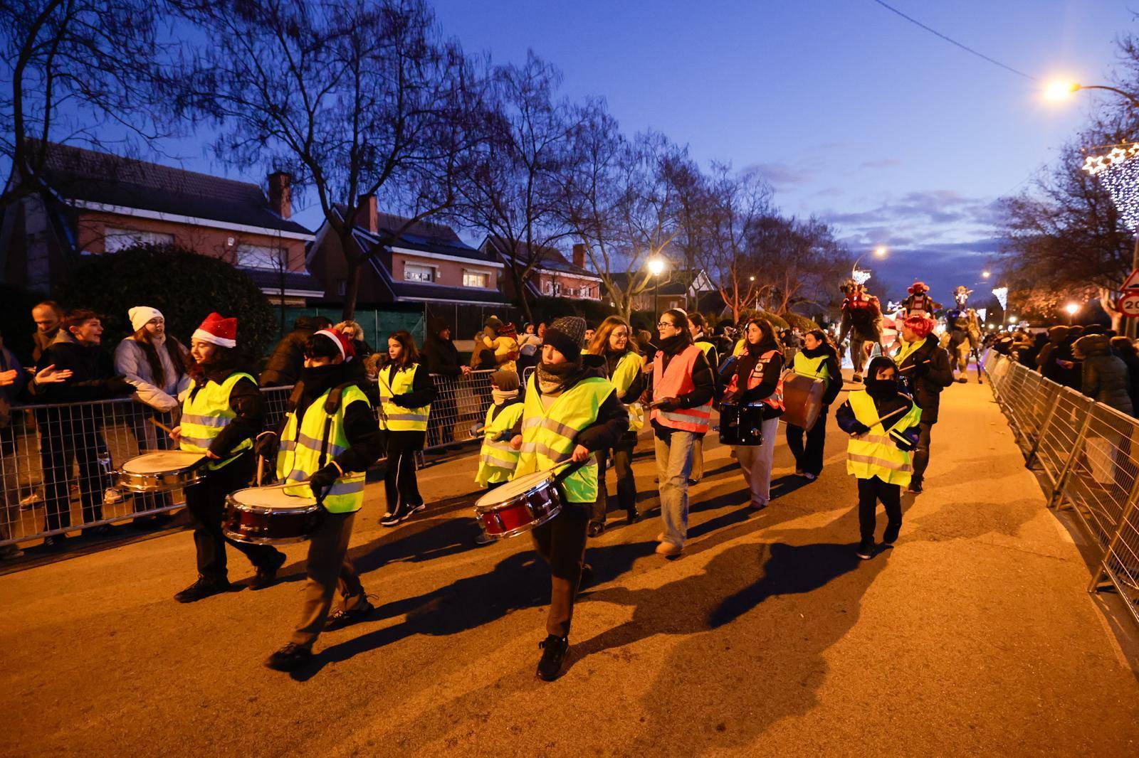Banda de percusión en la Cabalgata de Reyes 2026.