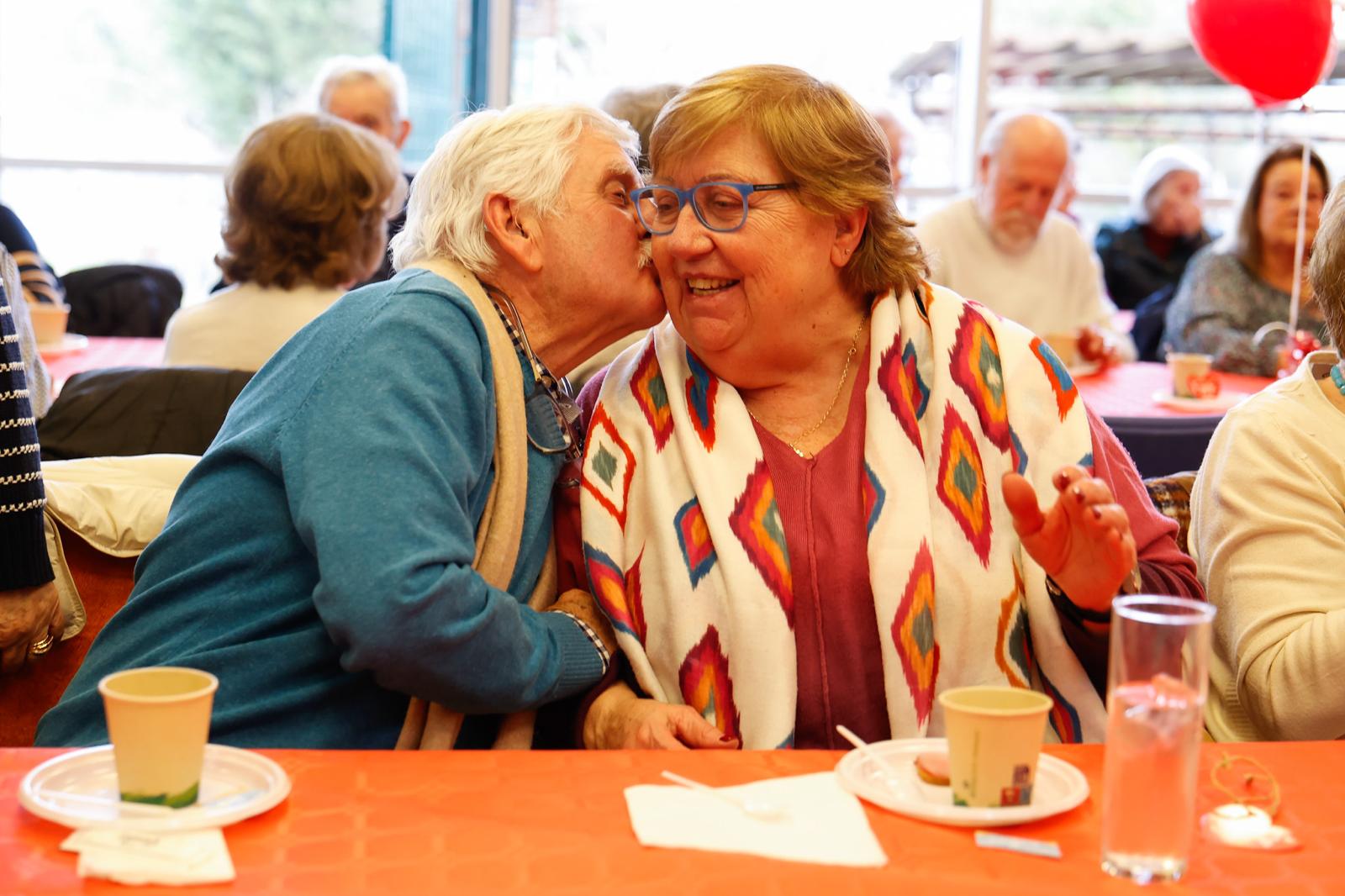Imagen de la fiesta de mayores de San Valentín.