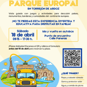 Cartel visita al Parque Europa