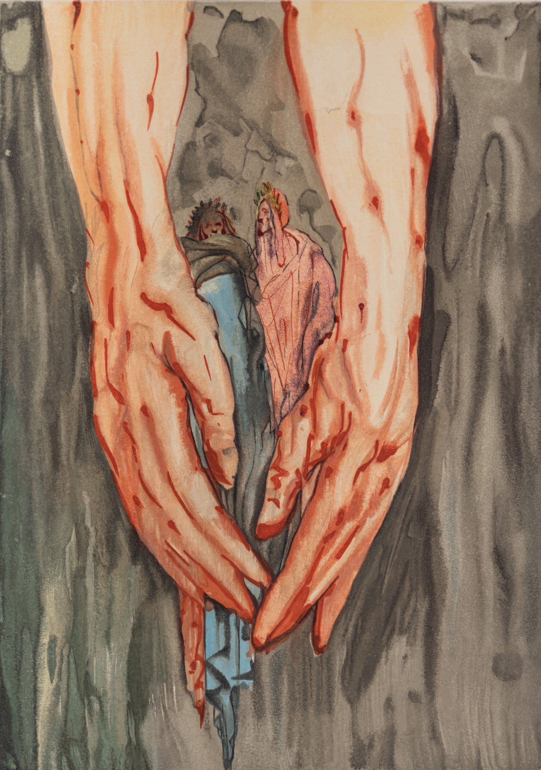 Xilografía en color sobre papel de Salvador Dalí.