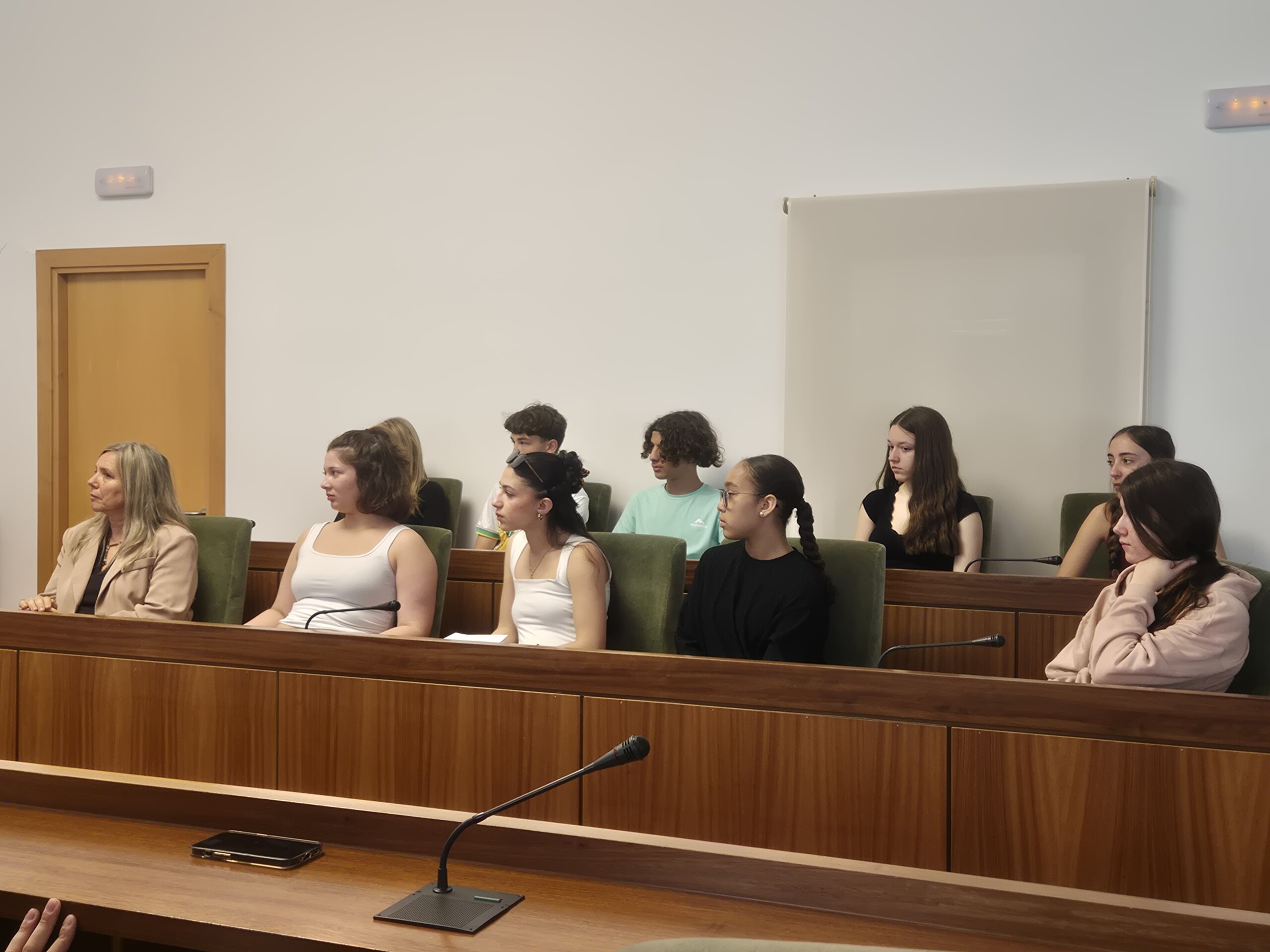 Estudiantes franceses participantes en un intercambio con el IES Las Encinas.