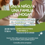 Cartel conferencia sobre acogimiento familiar.