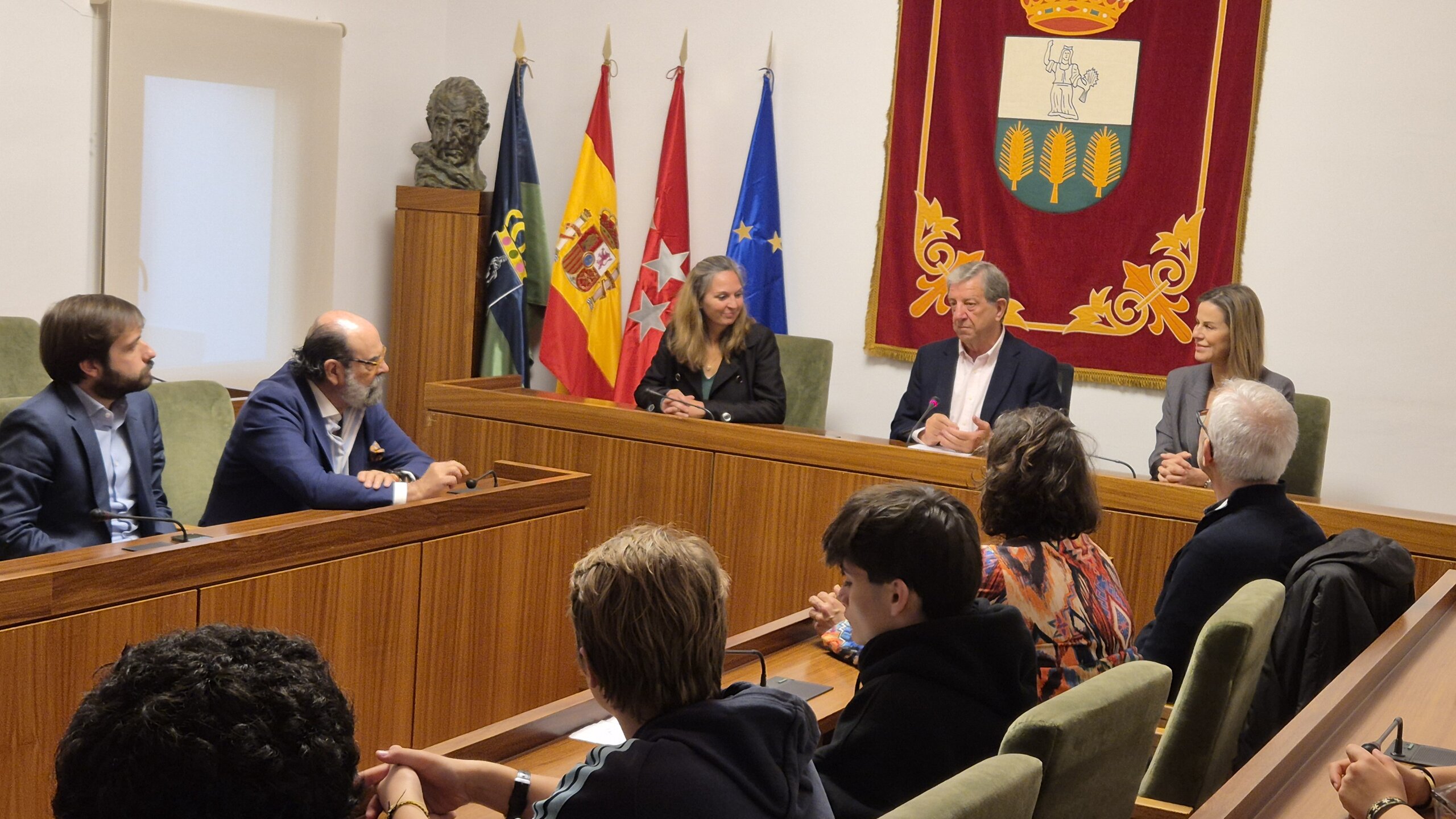 Recepción alumnos del programa de intercambio del IES Las Encinas.