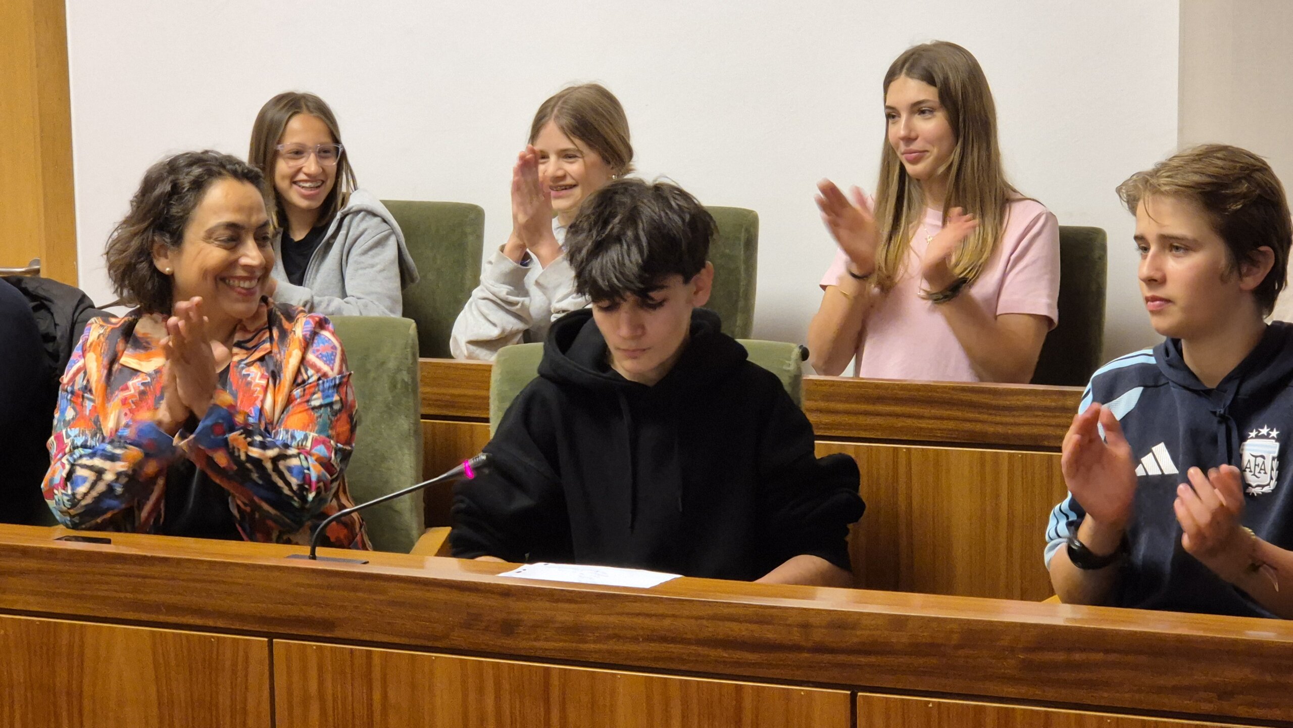 Recepción alumnos del programa de intercambio del IES Las Encinas.
