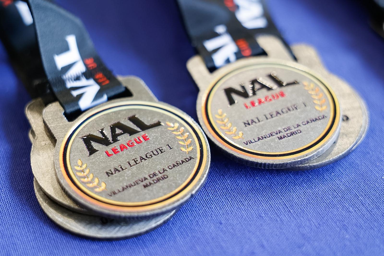 Medallas del torneo.