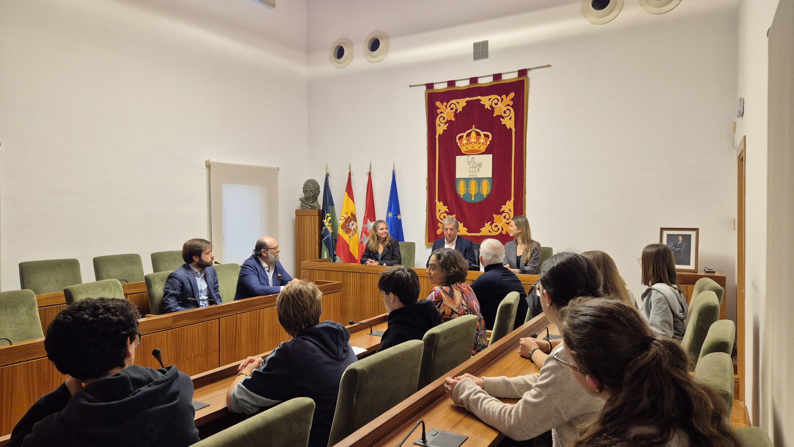 Recepción alumnos del programa de intercambio del IES Las Encinas.
