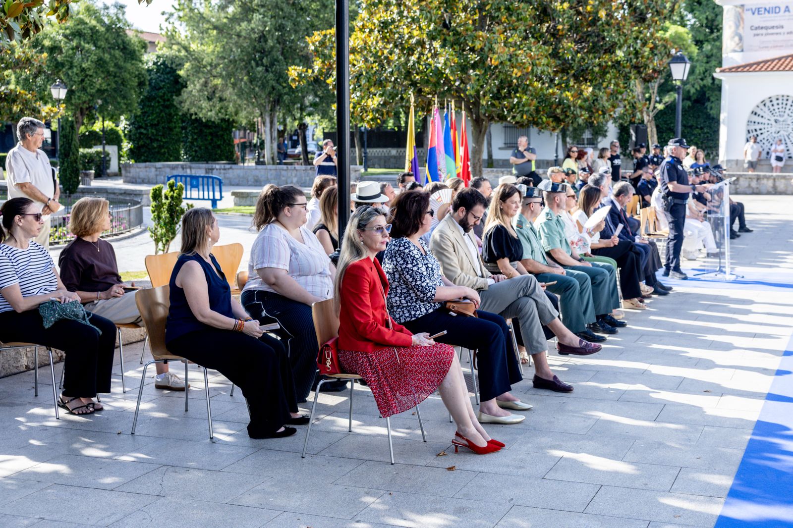 Autoridades en la Inauguración de las I Jornadas Policiales y Militares de Guías Caninos.