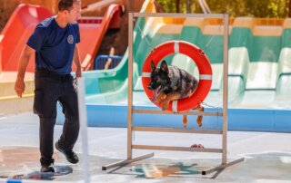 Campeonato de las I Jornadas Policiales y Militares de Guías Caninos.