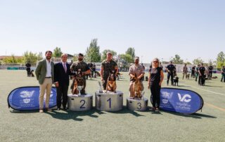 Ceremonia de clausura de las Jornadas Policiales y Militares de Guías Caninos.