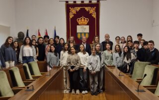 Recepción alumnos del programa de intercambio del IES Las Encinas.