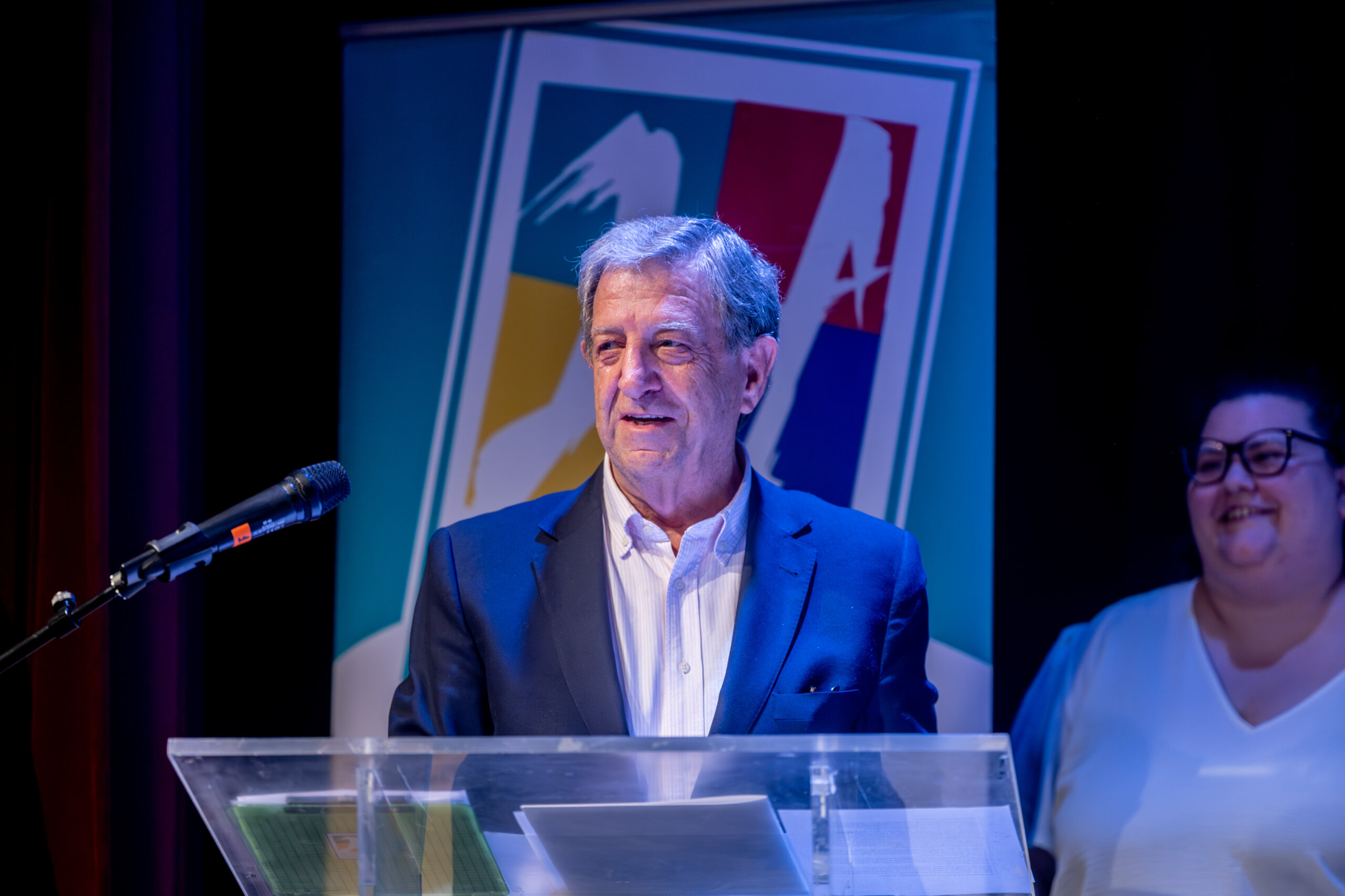 El alcalde, Luis Partida, en el acto de entrega de premios del Concurso de Monólogos.