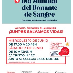 Cartel campaña donación de sangre.