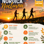 Cartel actividad marcha nórdica nocturna.