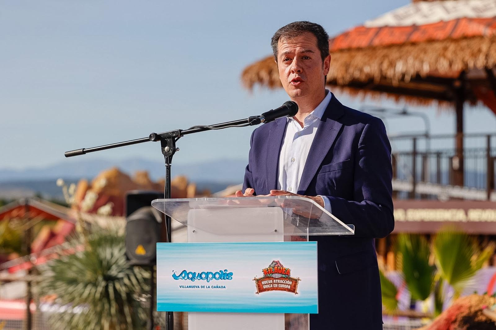 Presentación de la atracción Kilawuea, en Aquopolis.