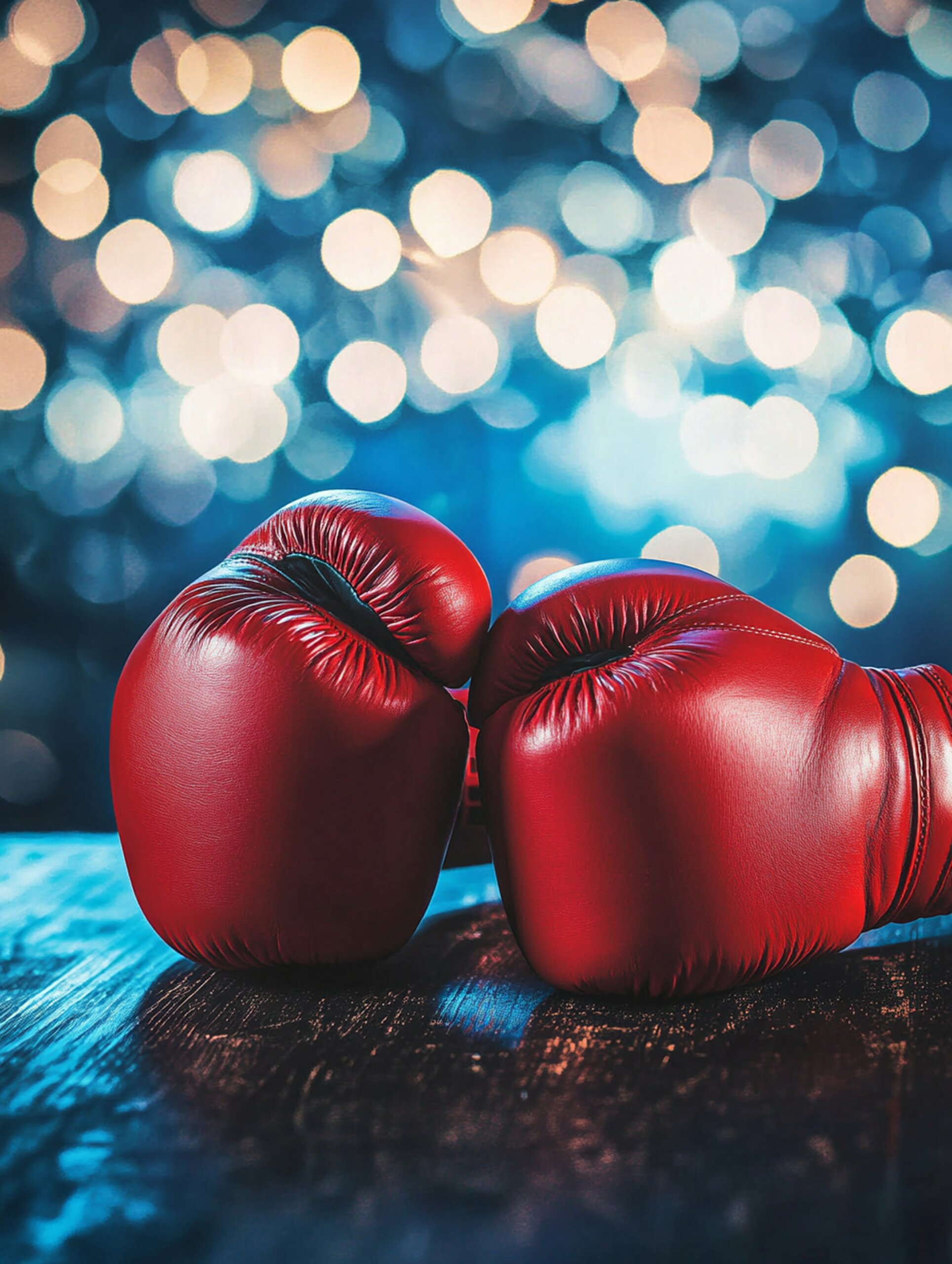 Velada de boxeo. Imagen de archivo.