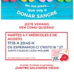 Cartel campaña donación de sangre.