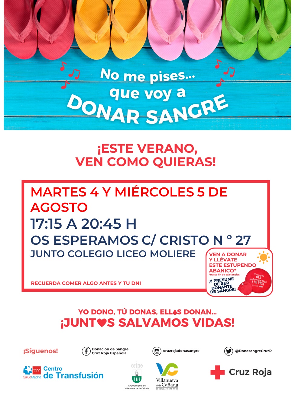 Cartel campaña donación de sangre.