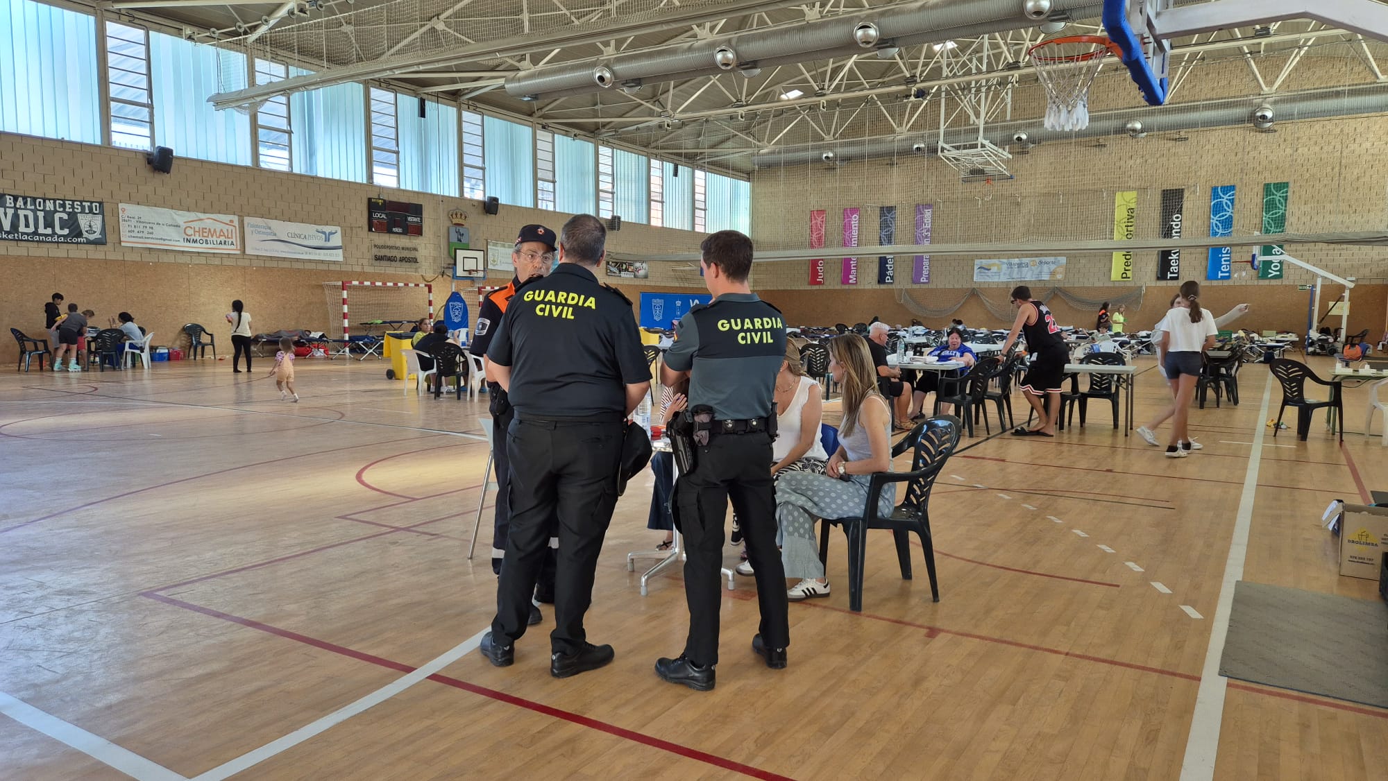 Finaliza la acogida de las personas evacuadas.