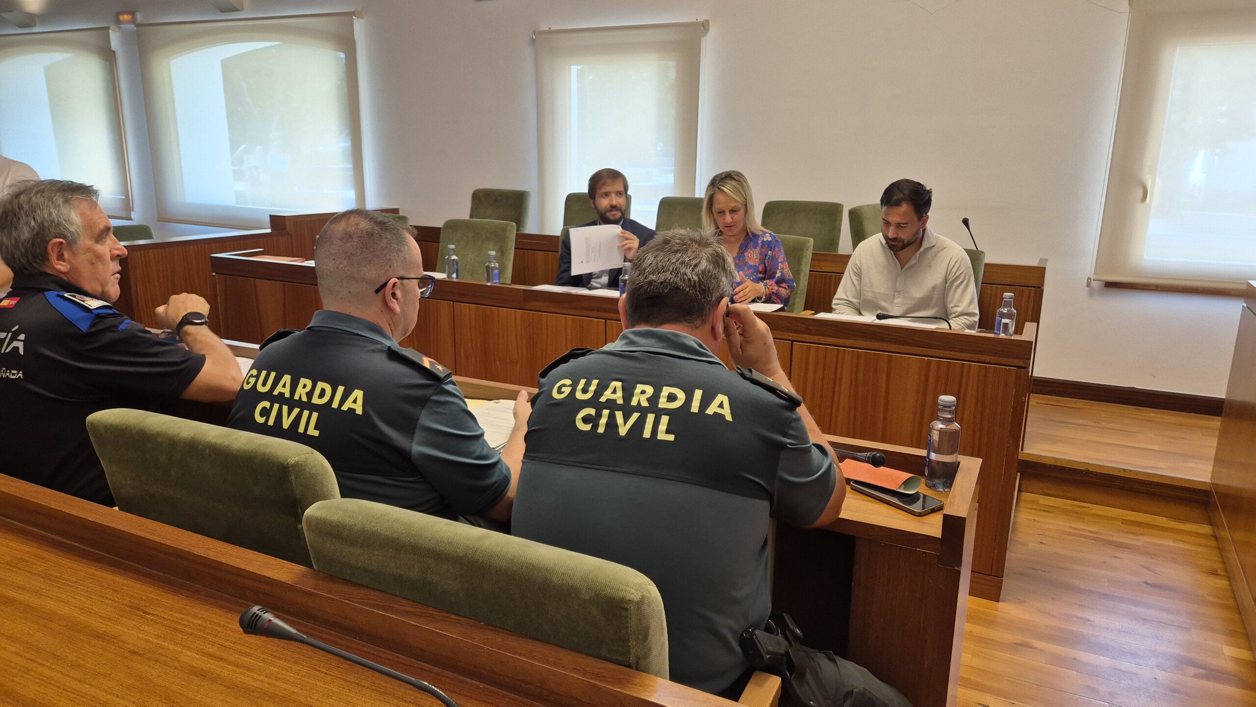 Integrantes de la Junta Local de Seguridad.