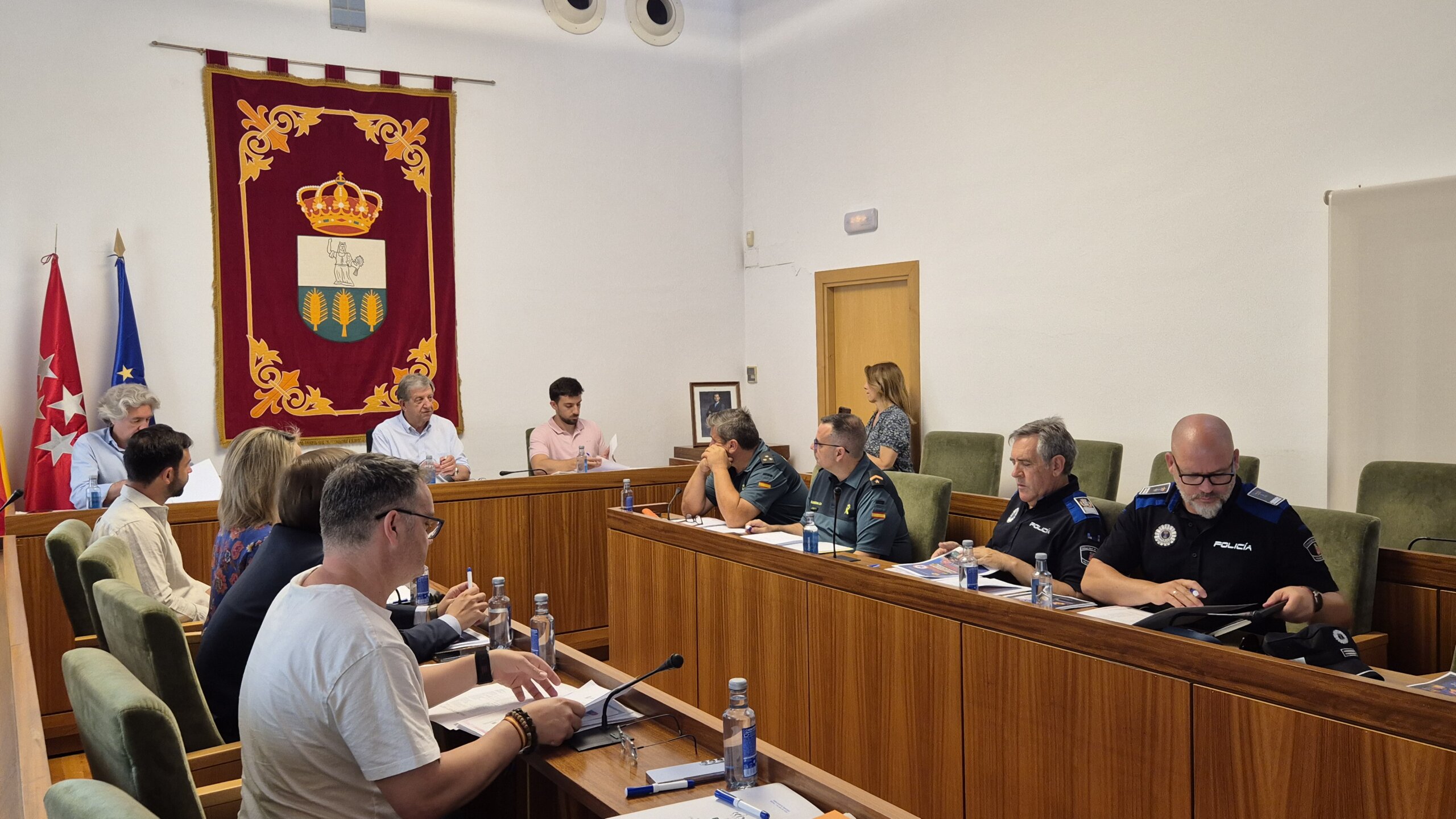 Integrantes de la Junta Local de Seguridad.