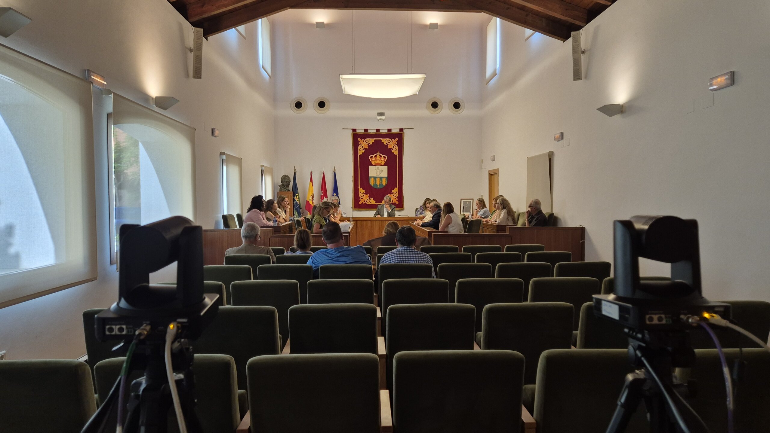 Vista del salón de Plenos durante la sesión.