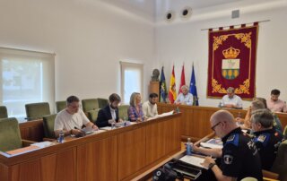 Integrantes de la Junta Local de Seguridad.