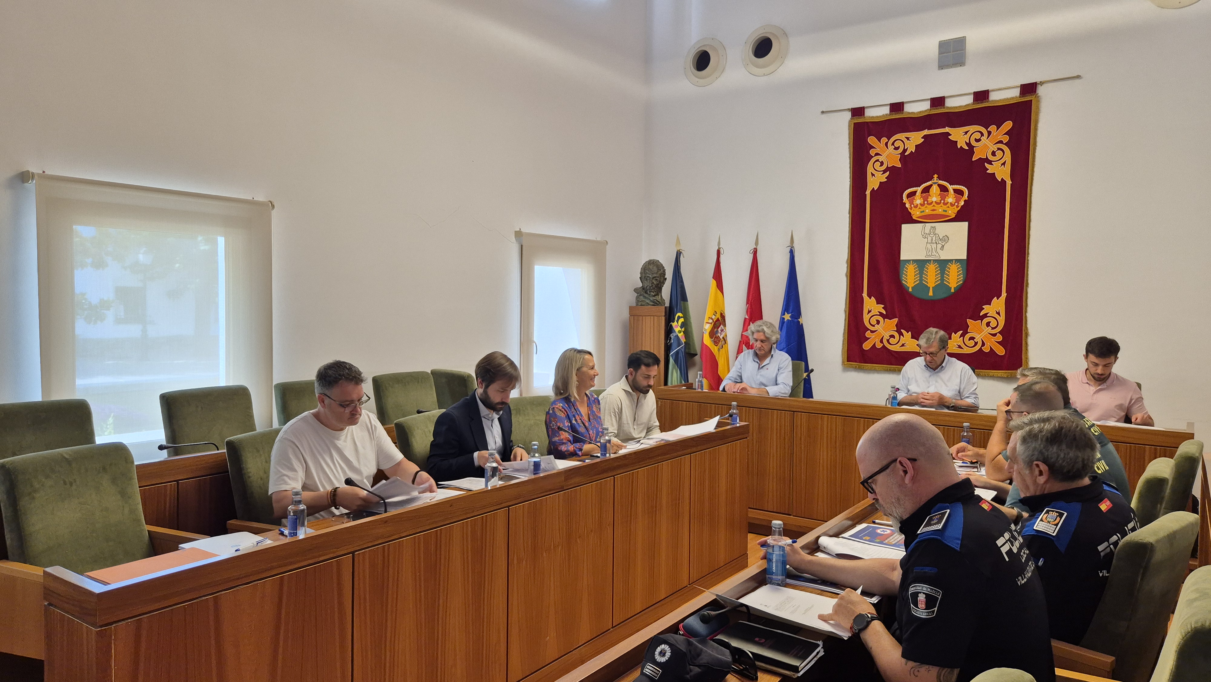 Integrantes de la Junta Local de Seguridad.