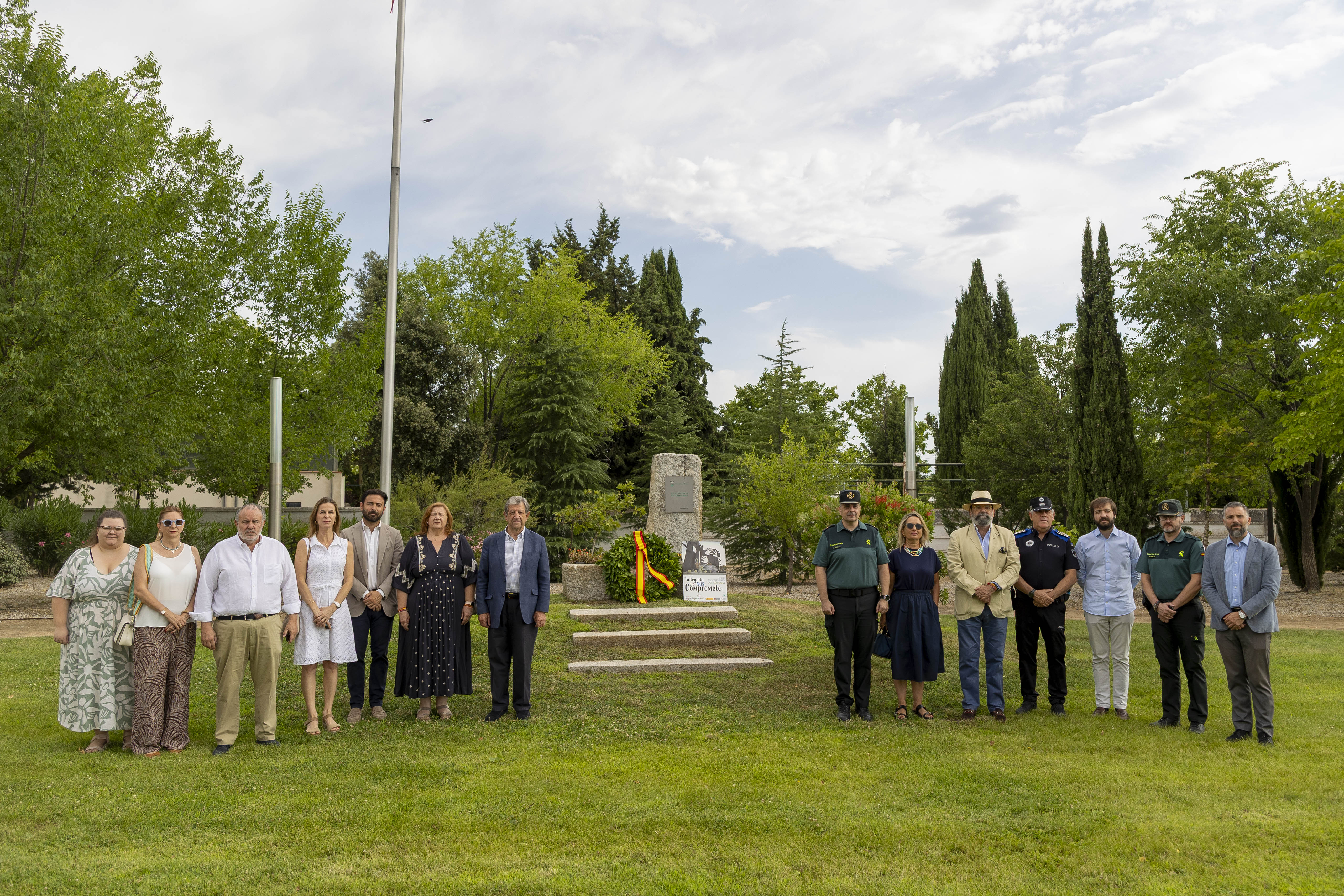 Acto en memoria de Miguel Ángel Blanco en el 29.º aniversario de su asesinato.