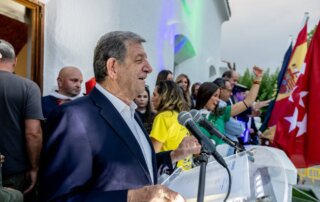 El alcalde, Luis Partida, en el pregón de Fiestas Patronales Santiago Apóstol 2026.