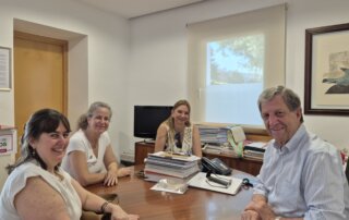 Encuentro con la representante del grupo venezolano de la parroquia de San Carlos Borromeo.