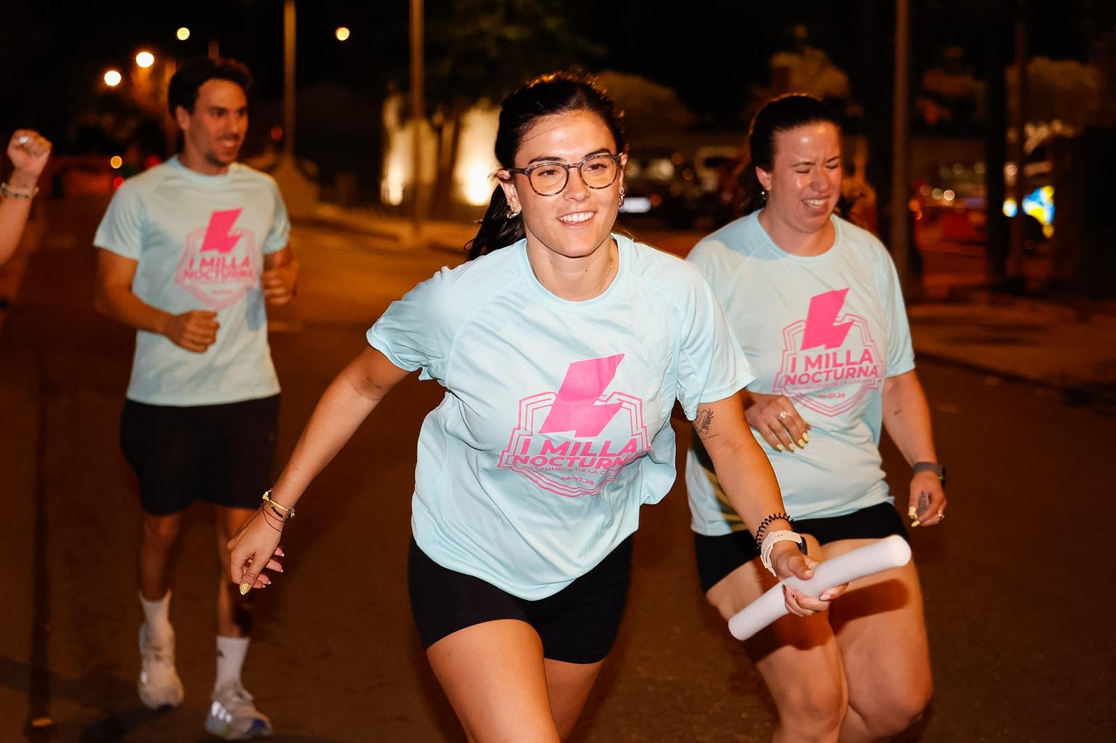 Integrantes del equipo del Ayuntamiento en la carrera de relevos.