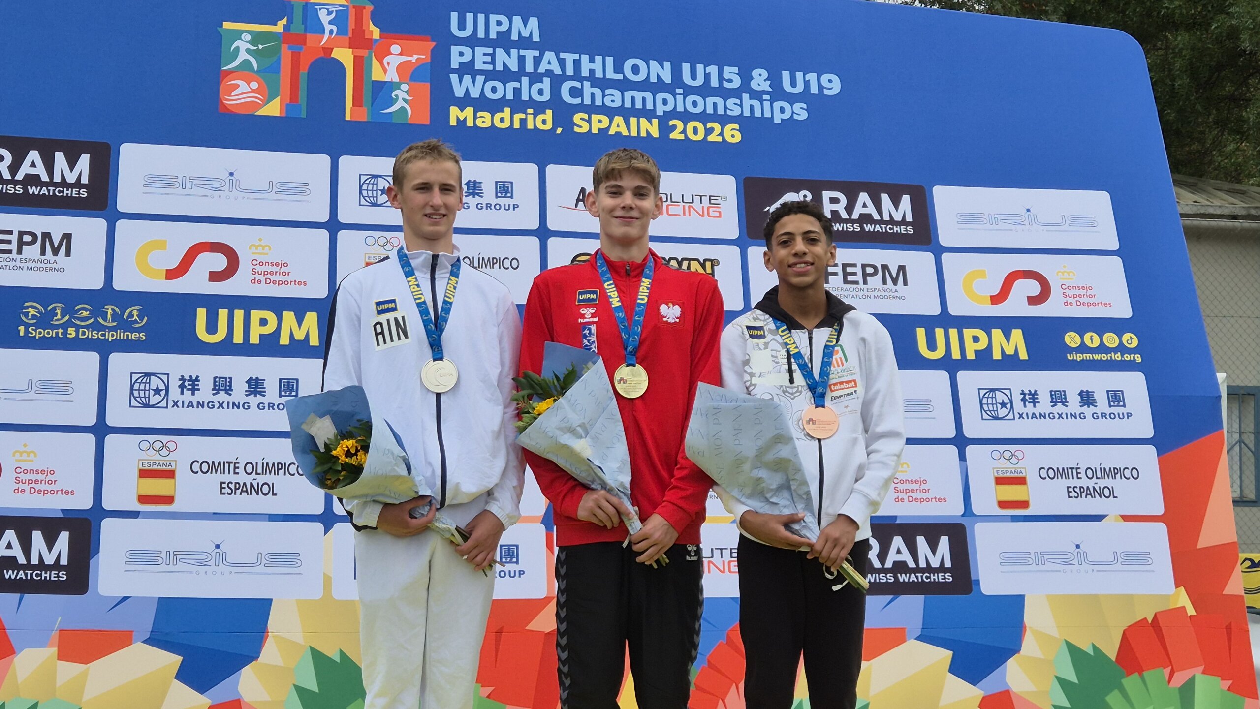 Ganadores individuales de la categoría Sub-15 del Campeonato Mundial de Pentatlón Moderno.