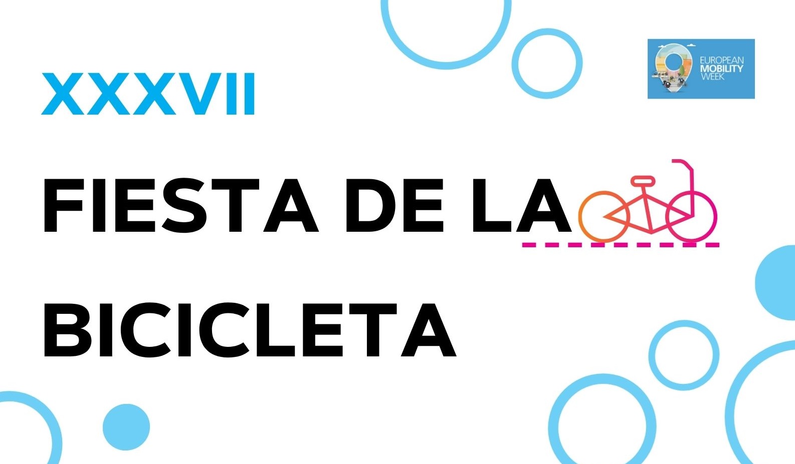 Imagen cabecera cartel XXXVII Fiesta de la Bicicleta