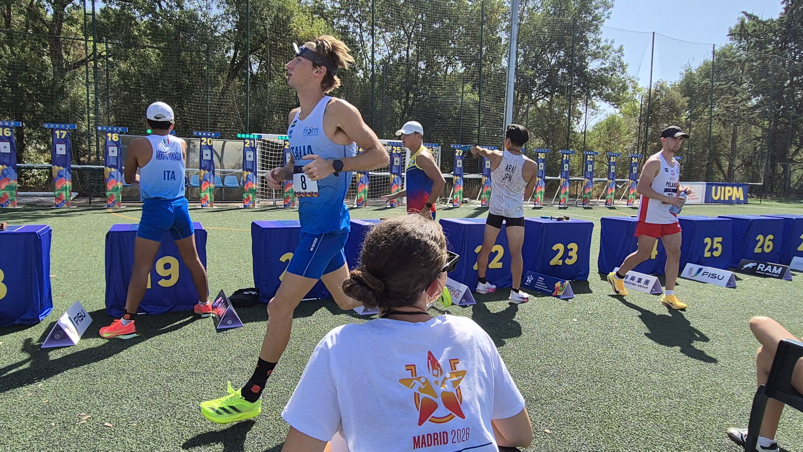 Participantes de la prueba Laser Run.