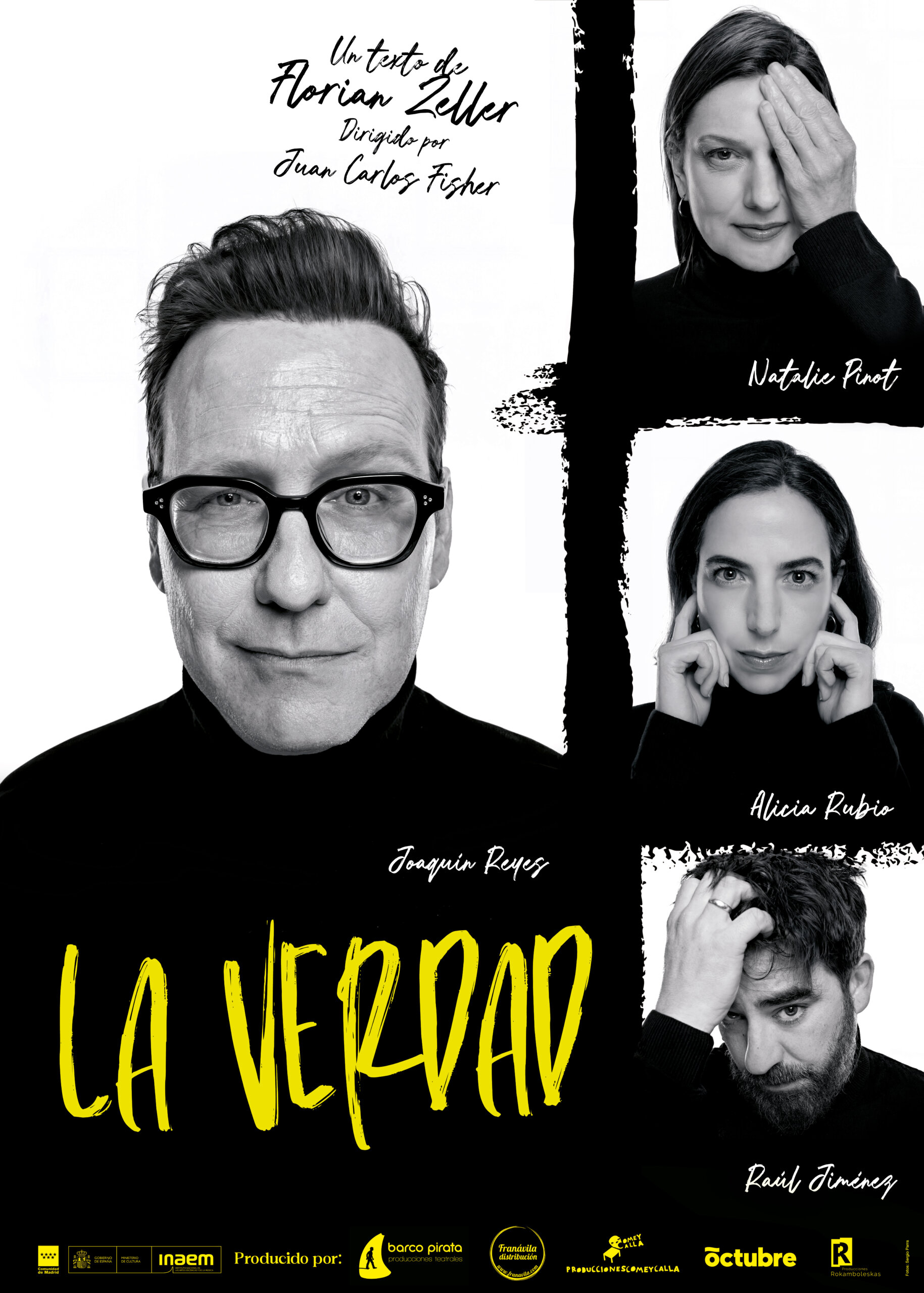 Cartel obra de teatro «La verdad». Cartel obra de teatro "La verdad".